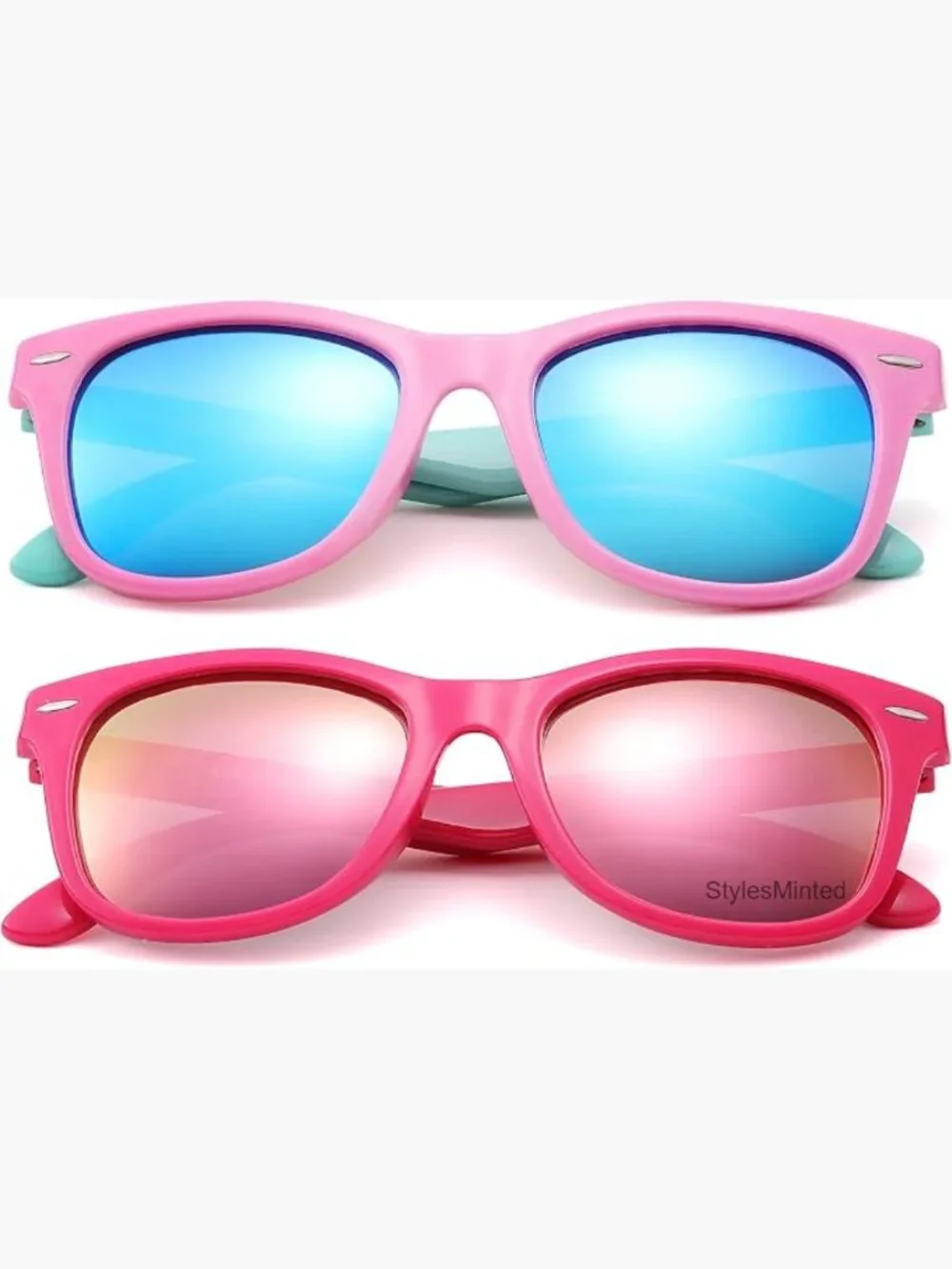 Kids Polarized Sunglasses Flexible TPEE Rubber Shades Ages 4-12